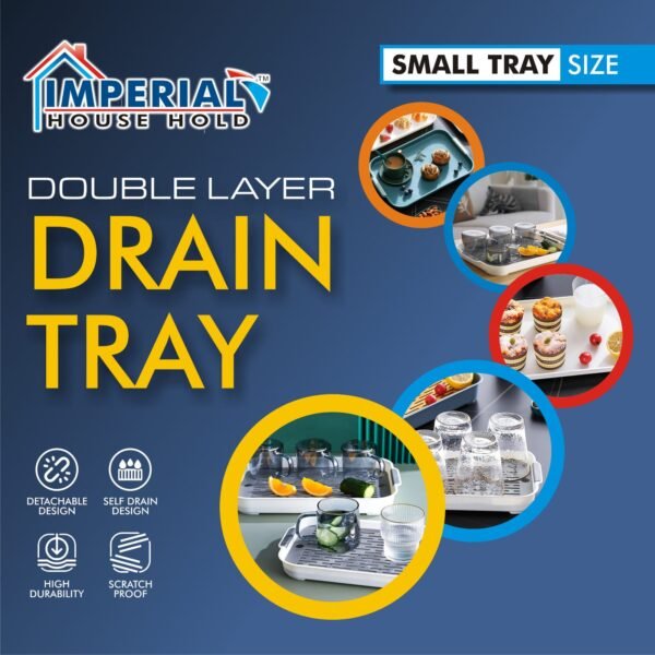 📢📢 NEW ARRIVAL 📢📢  IMPERIAL DRAIN TRAY (Double Layer)  Rs. 295/- Small - Image 4
