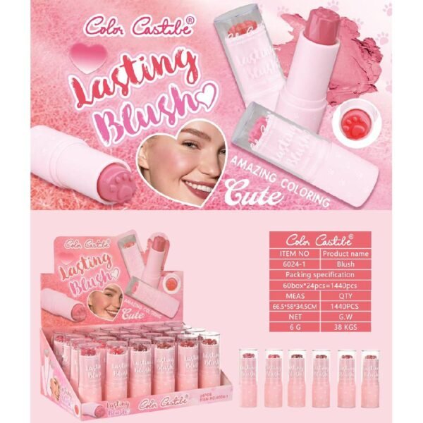 Color Castle Cat's Paw Stick Blush On Stick 6 Pcs Set Sale priceRs.1,250 Regular