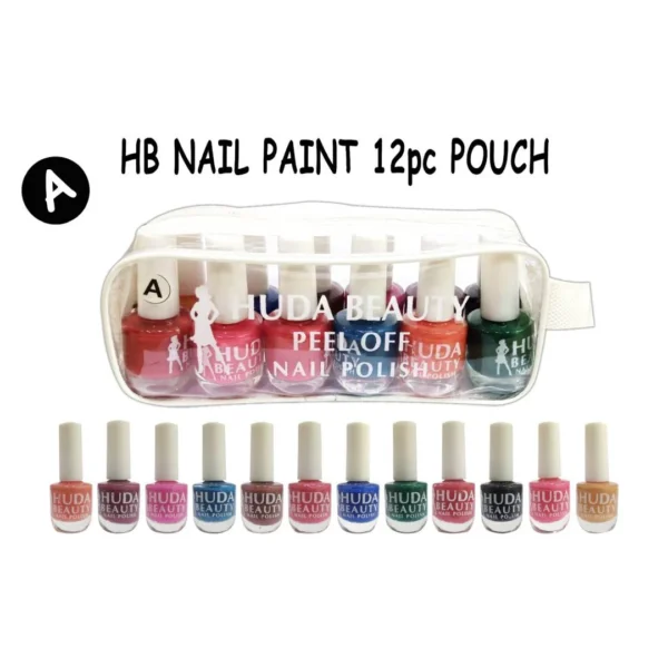 Huda Beauty Peel Off Nail Paint 12Pcs Se 1200 - Image 2