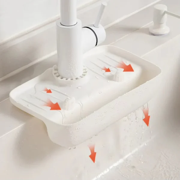 Silicone Sink Faucet Drain Holder Storage Rack - Image 2