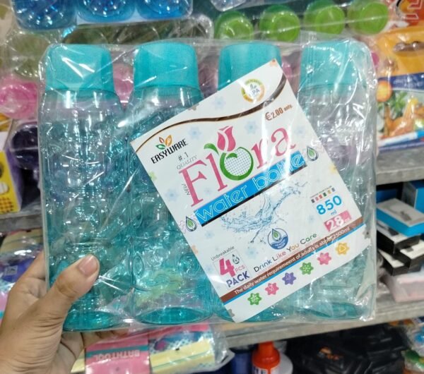 Pack of 4 Multi purpose Plastic Flora Water Bottle   Rs 250/- 💫🌟✨☑ Random Colours 💫💫