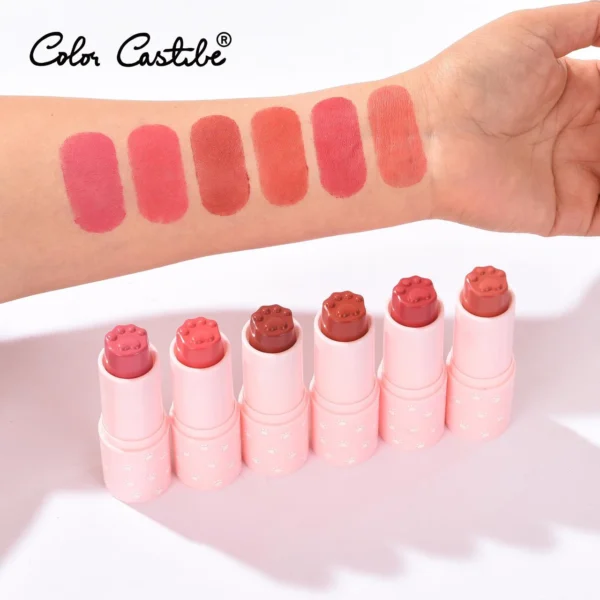 Color Castle Cat's Paw Stick Blush On Stick 6 Pcs Set Sale priceRs.1,250 Regular - Image 2