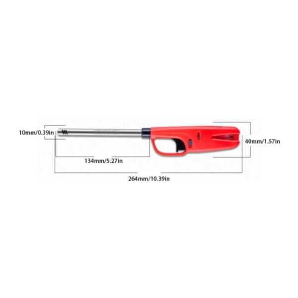 steel Plastic Kitchen Lighter Flame Adjustable, Refillable Safe & Secured  Random Colours 💫💫  💫🌟✨☑️  With Refill 💫💫 - Image 4