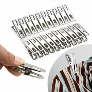 Pack of 20 Stainless Steel Clothes Clips 300