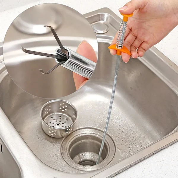 Metal Wire Drain Cleaner Stick - Image 3