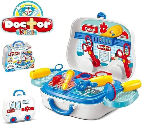 Doctors Set Large Size Tyre Briefcase Kids Toys Box 21pcs