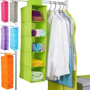 Hanging Wardrobe Section Storage Closet 5 layer A Quality