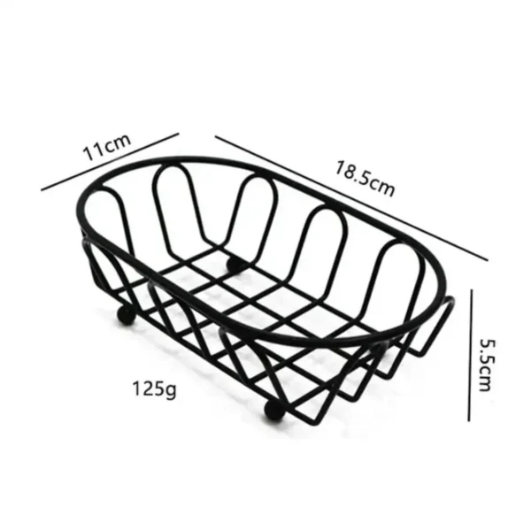 Iron Material Snacks On The Wheels Serving Platter Creative Food Basket - Image 4