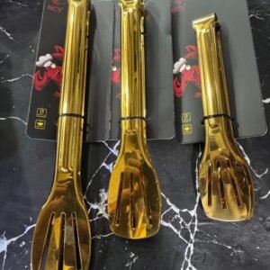 Golden Chimta Stainless Steel  Small 150/= Medium 170/= Large 190/=