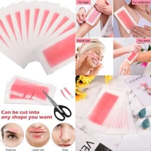 20 Pcs Wax Straps Easy Grip Wax Paper Eyebrows Waxing Strips Face Hair Removal Wax Accessories for Men and Women Facial Body Hair Remova 450