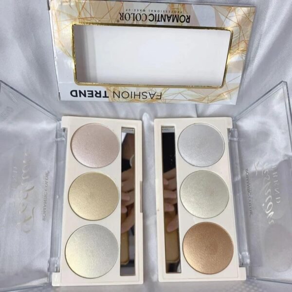 3 in 1 Fashion Trend-Blusher and Highlighter Makeup Kit 600