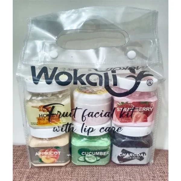 Wokali 5 Steps Fruits Facial Kit With Lip Care Sale priceRs.1,699