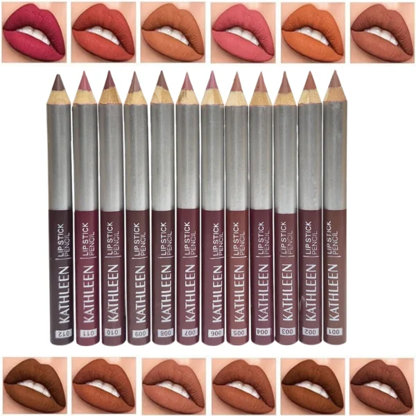 KATHLEEN Lipstick Pencil 12Pcs Set nude