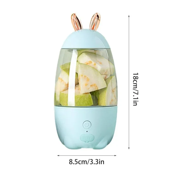 Rabbit Ear Portable USB Electric Juicer Fruit Mixer Blender 2350 - Image 2