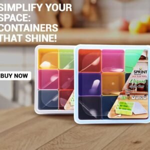 9 in 1 Masala Box Set with Spoons, Protect your Spices    Multi Mix Random Colours   Rs 900/- ☑️