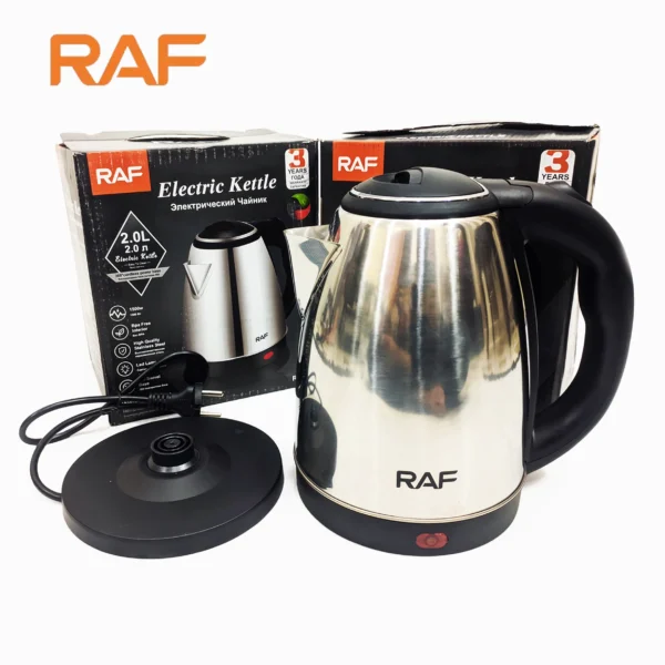 Automatic Electric Kettle 2Liter R.7816 – Stainless Steel & Cordless – 1500W 2200