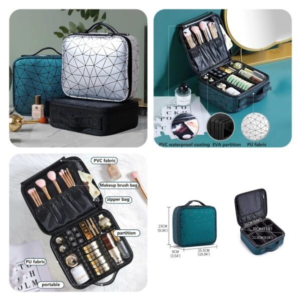 Diamond Cut Makeup Cosmetic Bag @3200 (Random Colours) Premium Quality 🇨🇳