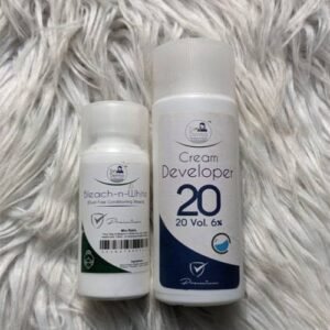 Dr Derma Bleach-n-White And Cream Developer Bleach Powder 120ml 2in1 Set Sale priceRs.999