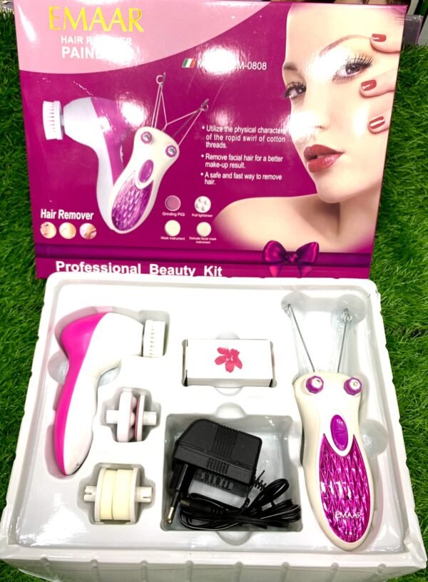 Emaar 2in1 Rechargeable Hair Threading Machine With 5in1 Face Massager Rs 2750