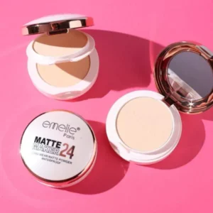 Emelie 2 In 1 Matte Maker 24 Face Compact Long-Wear 700