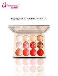 Glamorous Face 12 Color Highlighter & Blush On Palette 930