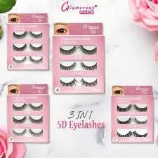 Glamorous Face 3×1 5D Eyelashes (4 Types) each packet rs 775