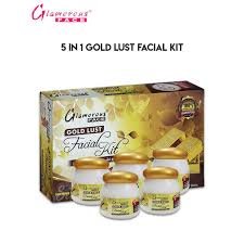 Glamorous Face 5 In 1 Gold Lust Facial Kit  1400