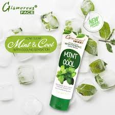 Glamorous Face Acne Clear Whitening Mint & Cool Face Wash 100gm 375
