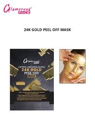 Glamorous Face Lifting And Anti Aging 24K Gold Peel Off Mask 110