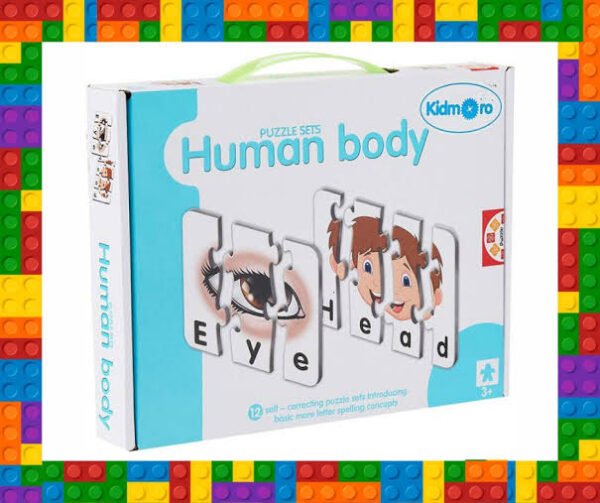 Human Body Puzzel Cards 12pc Set 880