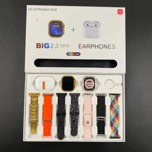 I20 Ultra Smart Watch With Earbuds And 7 Strap
