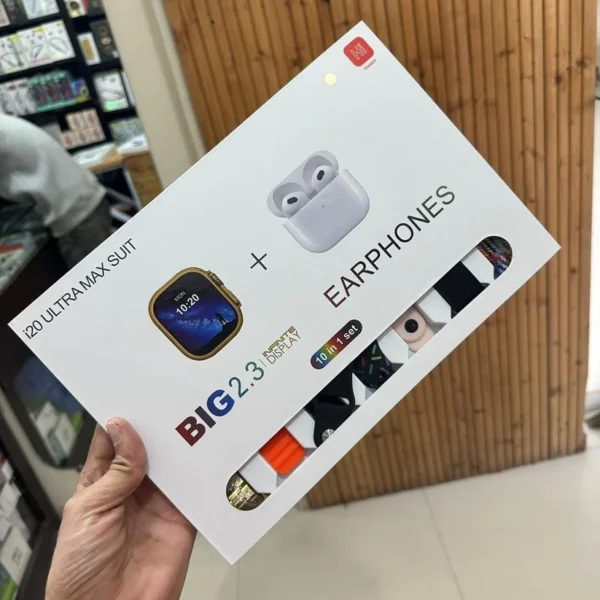 I20 Ultra Smart Watch With Earbuds And 7 Strap - Image 3