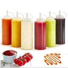 Istara Plastic Squeeze Bottle Ketchup Mustard Honey Sauce Dispenser Bottle 120