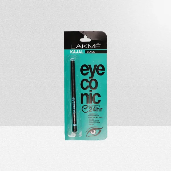 Lakme Eyeconic Kajal Pencil Eyeliner Black 24Hrs Long Lasting 250