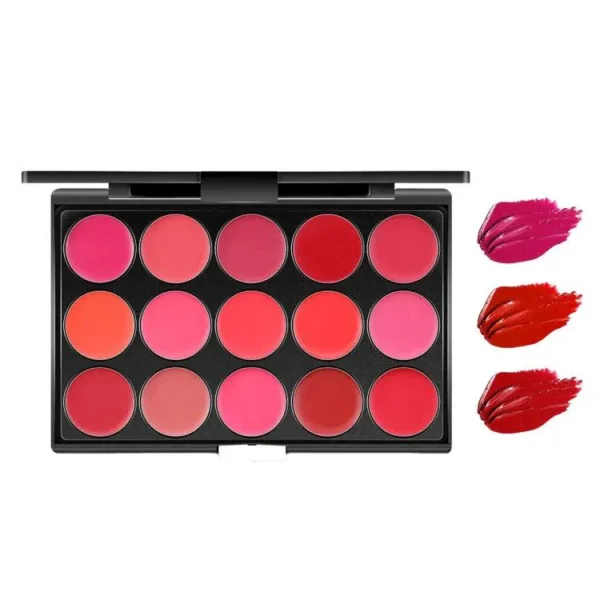 Miss Rose Matte Nourishing Lip Cream Palette (15 Colors)  750