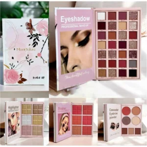 Mocallure 4in1 Eyeshadow Highlighter Blusher Concealer Makeup Book Palette 2800