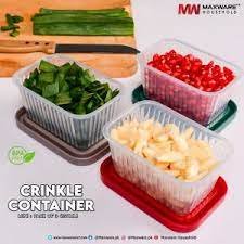 NEW ARRIVAL Crinkle Container Small (150 ml) 3pcs pack 200