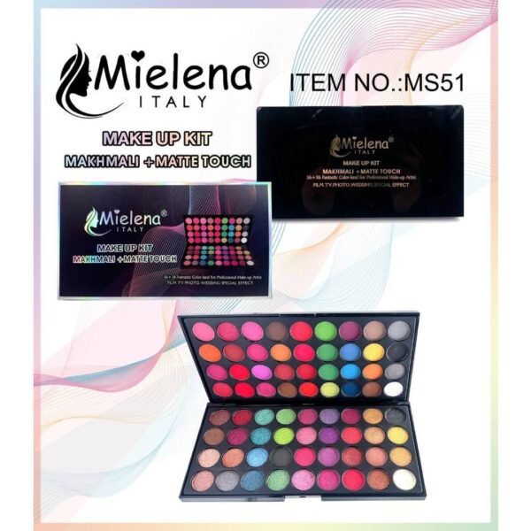 Mielena Makhmali Matte Touch 36+36 Color Eyeshadow Palette MS51 2000