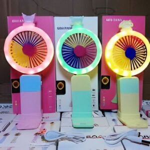 Rechargeable Handy Sharp Lightening Effect Fan with 2 Speed Control 1150
