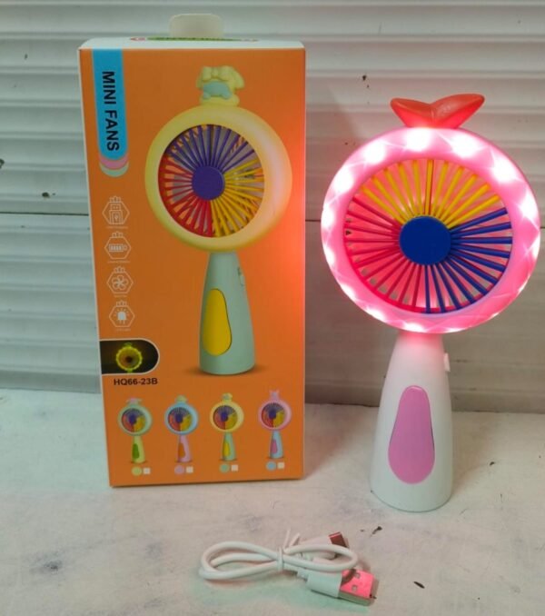 Rechargeable & Portable Led Lighting Mini Fan 1150