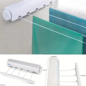 Retractable Indoor Clothesline Drying Hanger Wall Mounted Clothes Drying Rack @1350