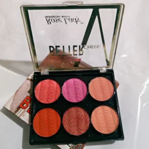Rose Lady Blusher Palette Batter Cheek 6 in 1 400