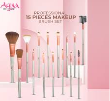 Aqua color line 15 pieces Brush Set. 1550