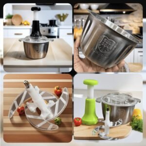 Stainless Steel Push Chopper 2L 1500