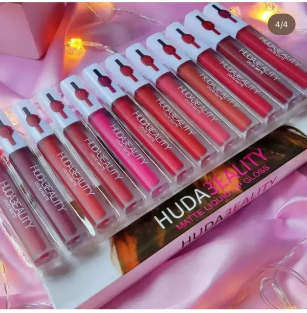 Huda Beauty 12pcs Matte Gloss    1300