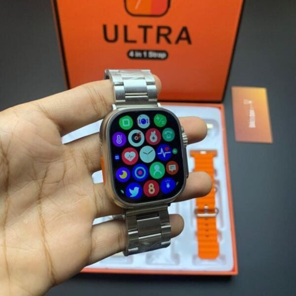 ULTRA 7 iN1 Straps  HD Screen With 7 Different Straps Bluetooth Calling Smart Watch🤩  Rs 2200/- 💫🌟   (With Box) - Image 2