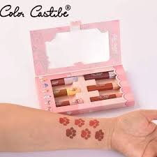 Color Castle  06 Pcs Velvet Lip Gloss set For Women And For Girls  pack of 6  just  Rs 1050