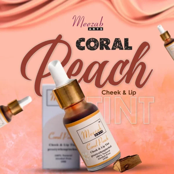 Lip Tint & Cheek Tint 15 ml By Meezab Arts Sale price₨699.00 Regular coral peach