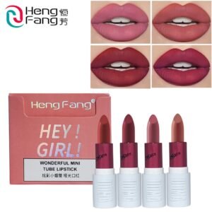 heng Fang New Hey Girl Metal Tube Lipstick set 350