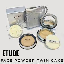 Etude Twin Cake Compact Powder With Puff And Pouch 800